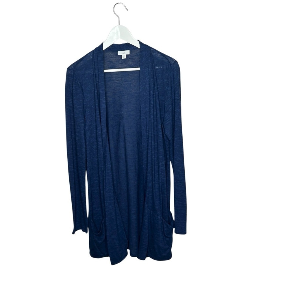 J Jill womens linen blend cardigan size M tall